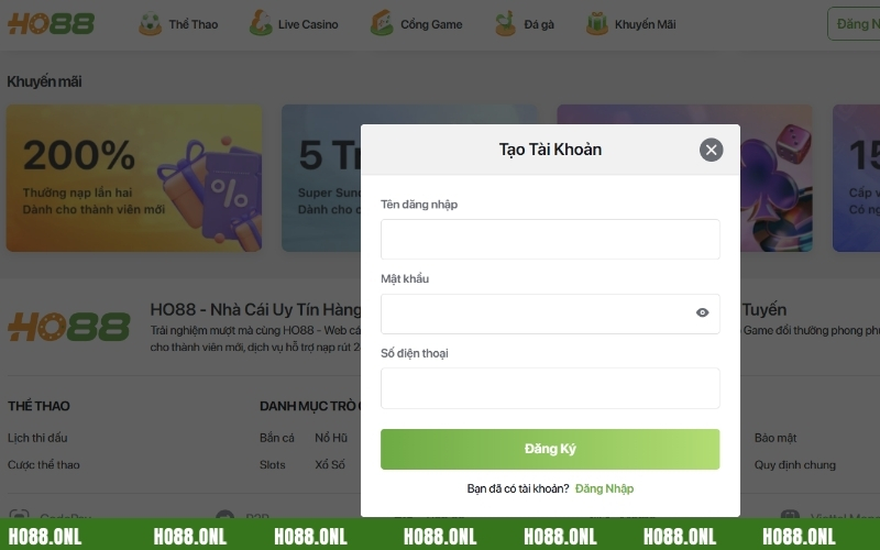 Điểm đặc trưng, tiện lợi nhất khi tải app Ho88 là dễ dàng xử lý các vấn đề liên quan tài khoản