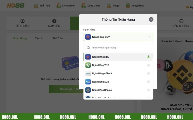 Không chỉ riêng nạp tiền đơn giản, mà rút tiền Ho88 cũng rất là dễ dàng
