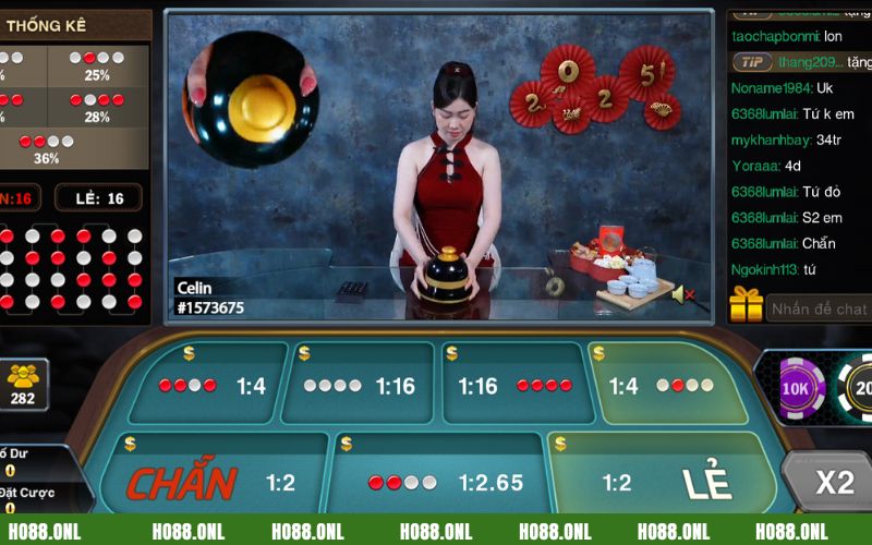 Màn hình sẽ hiển thị các mức cược và tỷ lệ thưởng cụ thể để bạn dễ chọn lựa