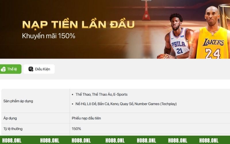Nhận giá trị nạp lên đến 150%